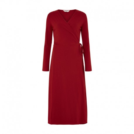 MATHILDE WRAP DRESS RED