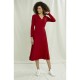 MATHILDE WRAP DRESS RED