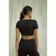 YOGA SCOOP CROC TOP BLACK