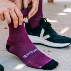 NOSC HIGH SOCKS VIOLET/WHITE