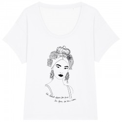 TSHIRT ESPERANZA LOOSE BLANC