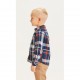 HEBE CHECKED FLANNEL SHIRT TOTAL ECLIPSE