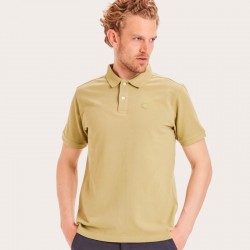 KNOWLEDGE COTTON APPAREL ROWAN POLO SAGE