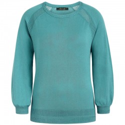 AGNES RAGLAN TOP MATCHA GREEN