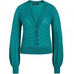 CARDI V BELL SLEEVE DEEP OPAL