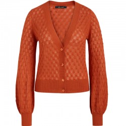 CARDI V BELL SLEEVE UMBRE