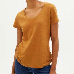 REGINA HEMP T-SHIRT BROWN