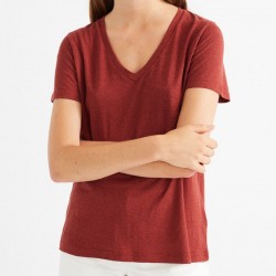 CLAVEL HEMP T-SHIRT RASPBERRY