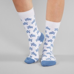 SOCKS SIGTUNA SEA TURTLES WHITE