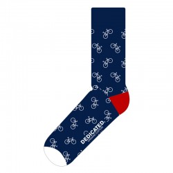 DEDICATED SOCKS SIGTUNA BIKE PATTERN NAVY