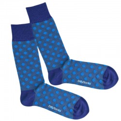 DILLY SOCKS DEEP WATER DOTS