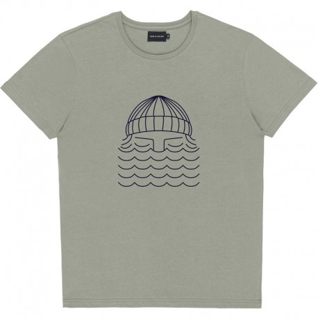 BASK IN THE SUN - TO THE SEA TEE - Lichen