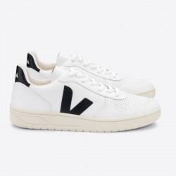 VEJA V10 LEATHER Extra white black