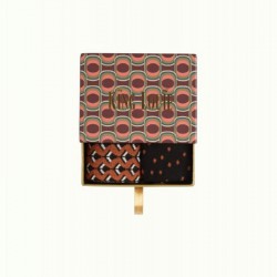 KING LOUIE GIFT BOX SOCKS GROOVY UMBRE