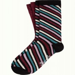 KING LOUIE SOCKS 2-PACK CABANA CHERISE RED