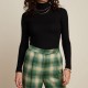 KING LOUIE ROLLNECK TOP UNI RIB BLACK
