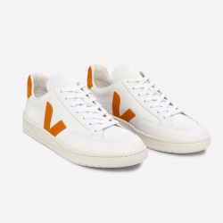 V-12 LEATHER EXTRA-WHITE PUMPKIN