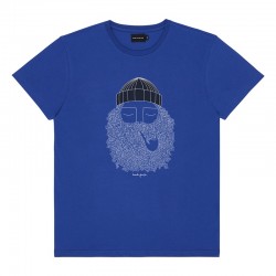 BASK IN THE SUN FISHERMAN TEE INDIGO