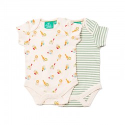 LOT DE 2 BODYS MC LITTLE BIRDS 3-6M