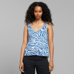 DEDICATED TANK TOP LOLLAND ZEBRA BLUE