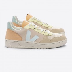 VEJA V-10 SUEDE SABLE MENTHOL-MULTICO