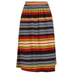 KING LOUIE LAYLA SKIRT MAXIM STRIPE BLACK