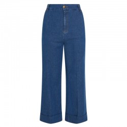 KING LOUIE LISA CULOTTE CHAMBRAY DENIM BLUE