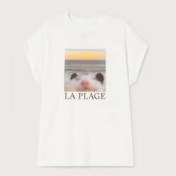 THINKING MU T-SHIRT LA PLAGE SNOW WHITE