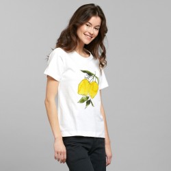 DEDICATED T-SHIRT MYSEN LEMONS WHITE