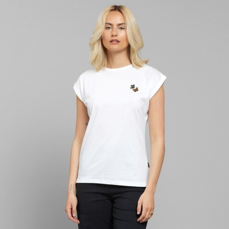 DEDICATED T-SHIRT VISBY FLYING BUTTERFLIES WHITE