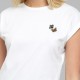 DEDICATED T-SHIRT VISBY FLYING BUTTERFLIES WHITE