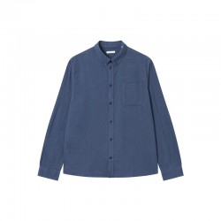 1090055 MELANGE FLANNEL SHIRT 1043 ESTATE BLUE KCA