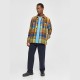 1190018 CHECKED OVERSHIRT 7021 BLUE CHECK Knowledge Cotton Apparel