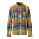 1190018 CHECKED OVERSHIRT 7021 BLUE CHECK Knowledge Cotton Apparel