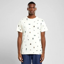 T-SHIRT STOCKHOLM TAKE A HIKE AOP OAT WHITE DEDICATED