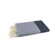 FOUTA NID D'ABEILLE BLEU MARINE BY FOUTAS