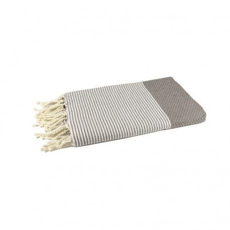 FOUTA NID D'ABEILLE TAUPE BY FOUTAS