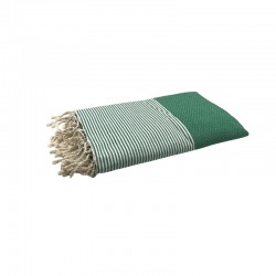 FOUTA NID D'ABEILLE VERT EMERAUDE BY FOUTAS