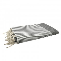 FOUTA NID D'ABEILLE GRIS BETON BY FOUTAS
