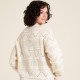 W23C61 PATTERNED KNITTED JUMPER OFF WHITE TRANQUILLO