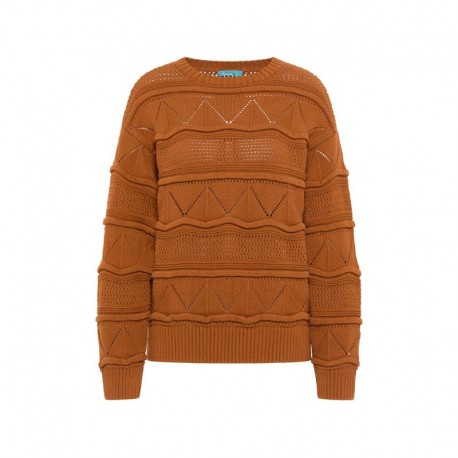W23C66 KNITTED JUMPER CARAMEL TRANQUILLO