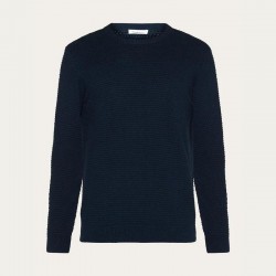 1080067 VAGN KNIT CREW NECK 1001 TOTAL ECLIPSE KNOWLEDGE COTTON APPAREL