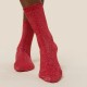 CHAUSSETTES LUREX ROUGE WE ARE JOLIES