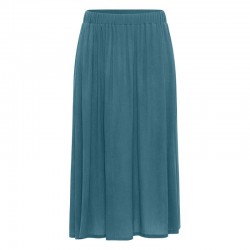 S24F24 LONG ECOVERO SKIRT BERMUDA BLUE