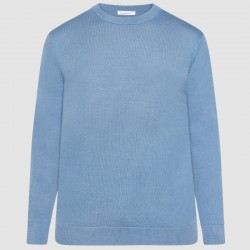 1080068 KARL MERINO KNIT CREW NECK 1432 MOONLIGHT BLUE