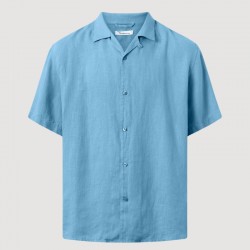 1090010 BOX LINEN SHIRT 1322 ASLEY BLUE S