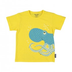 T-SHIRT MC POULPE JAUNE