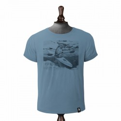 DIRTY VELVET RIVER RACER T-SHIRT NOBLE BLUE