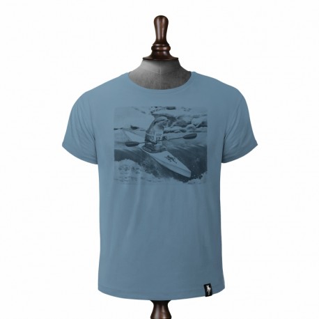 DIRTY VELVET RIVER RACER T-SHIRT NOBLE BLUE