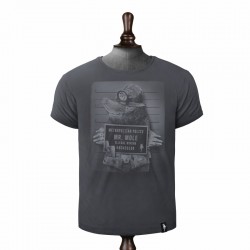 DIRTY VELVET MR. MOLE T-SHIRT CHARCOAL